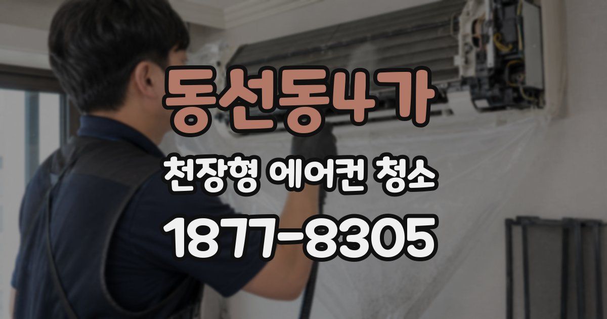 동선동4가 천장형 에어컨 청소