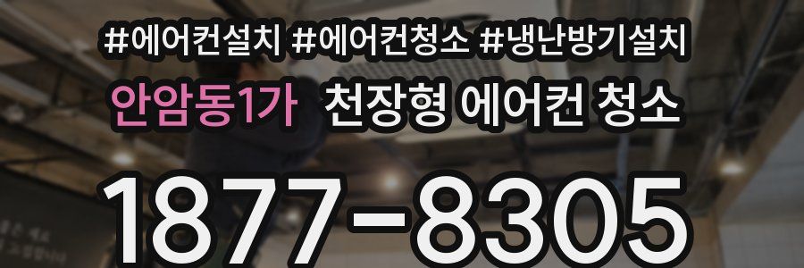 안암동1가 천장형 에어컨 청소