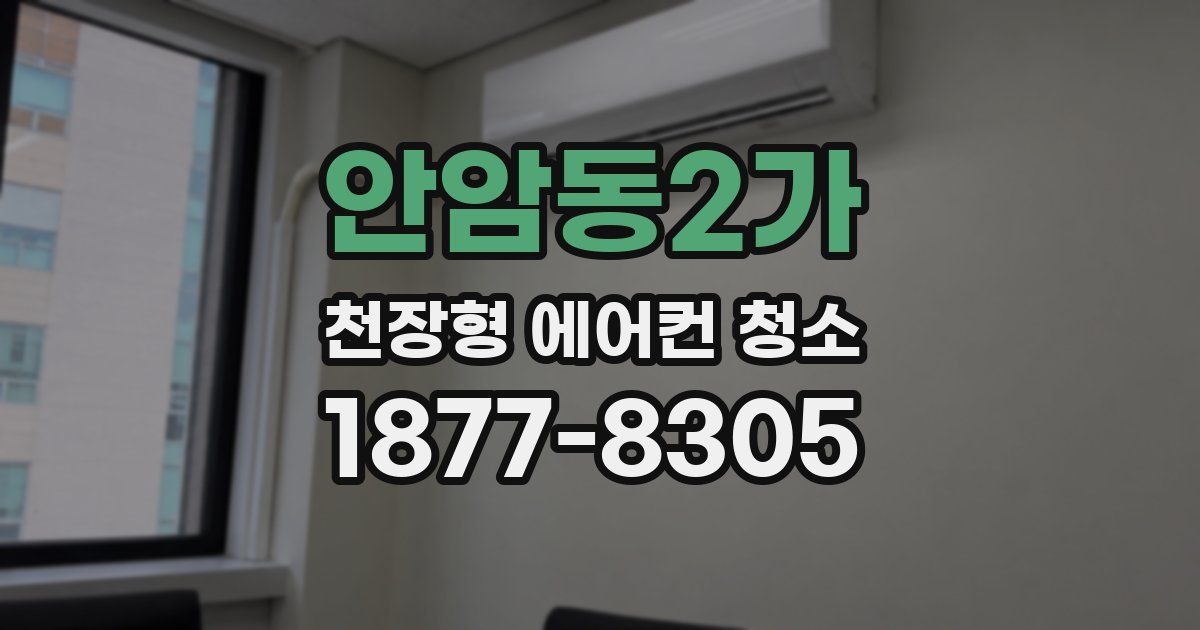 안암동2가 천장형 에어컨 청소