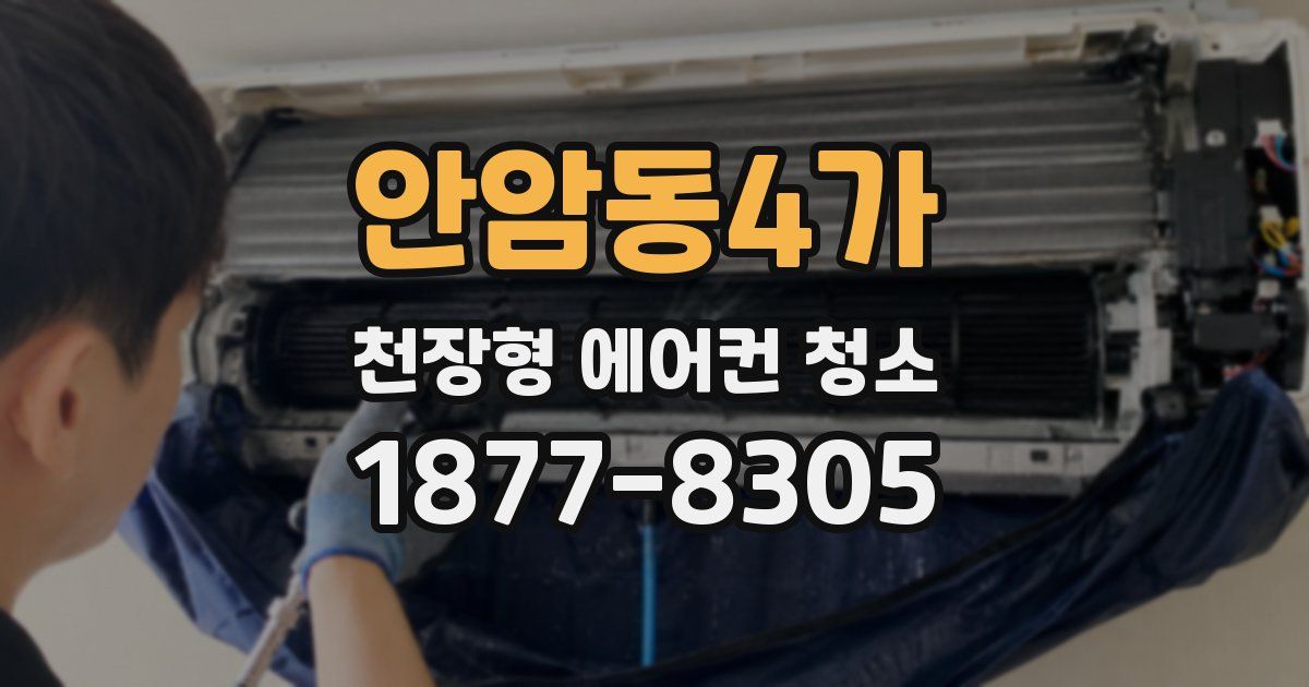 안암동4가 천장형 에어컨 청소