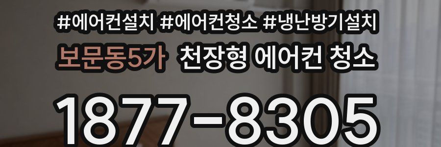 보문동5가 천장형 에어컨 청소