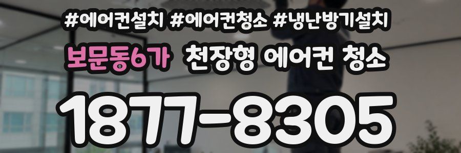 보문동6가 천장형 에어컨 청소