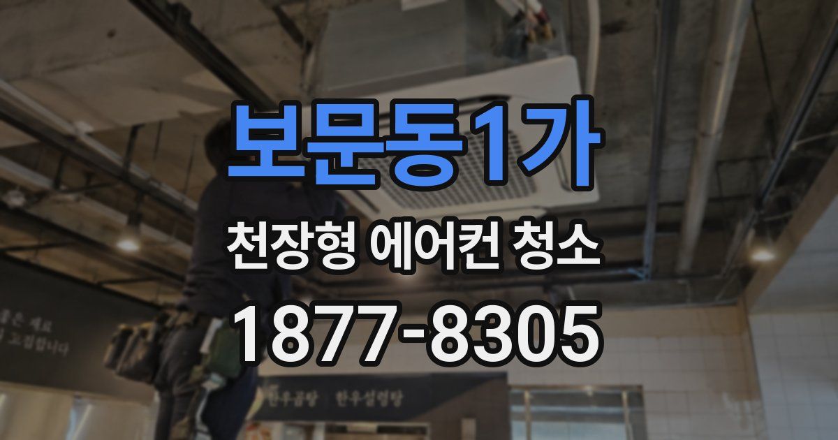 보문동1가 천장형 에어컨 청소