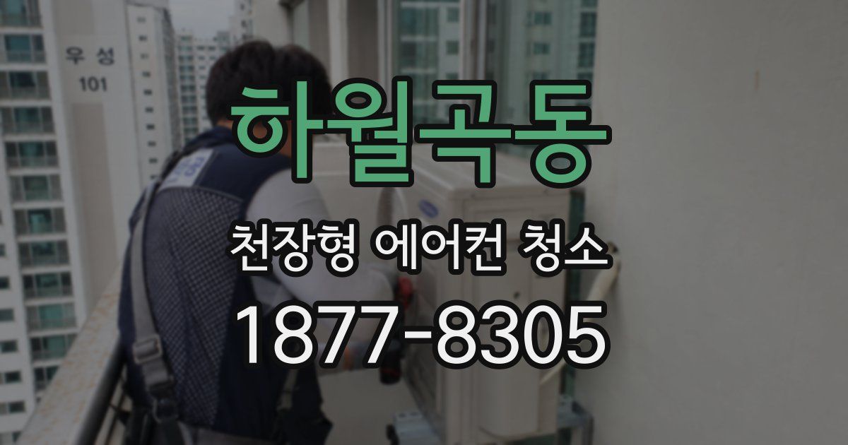 하월곡동 천장형 에어컨 청소