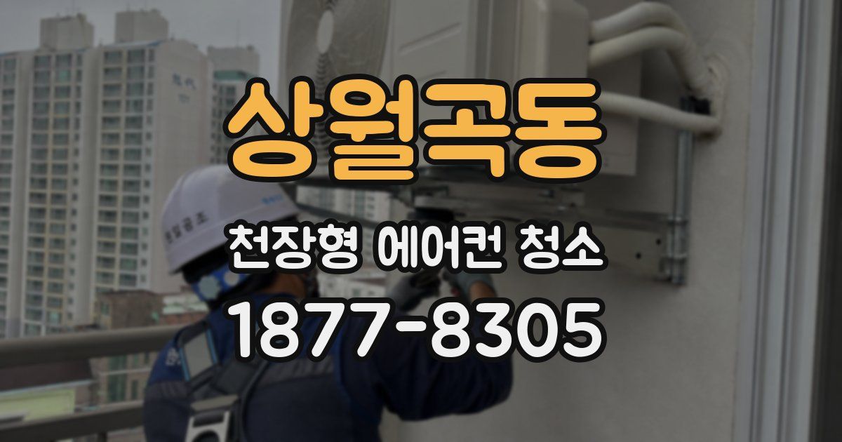 상월곡동 천장형 에어컨 청소