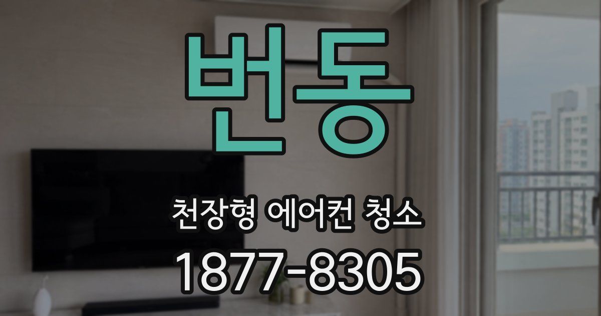 번동 천장형 에어컨 청소