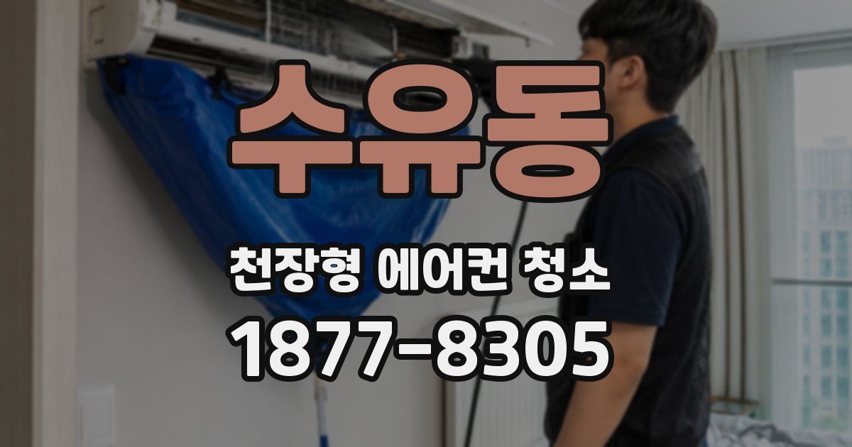 수유동 천장형 에어컨 청소