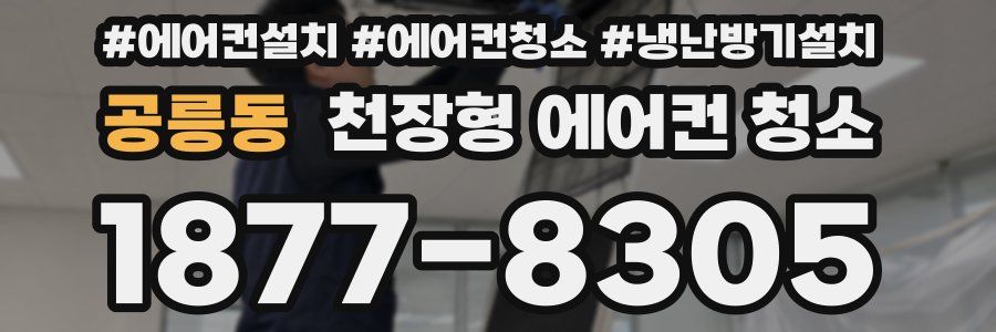 공릉동 천장형 에어컨 청소