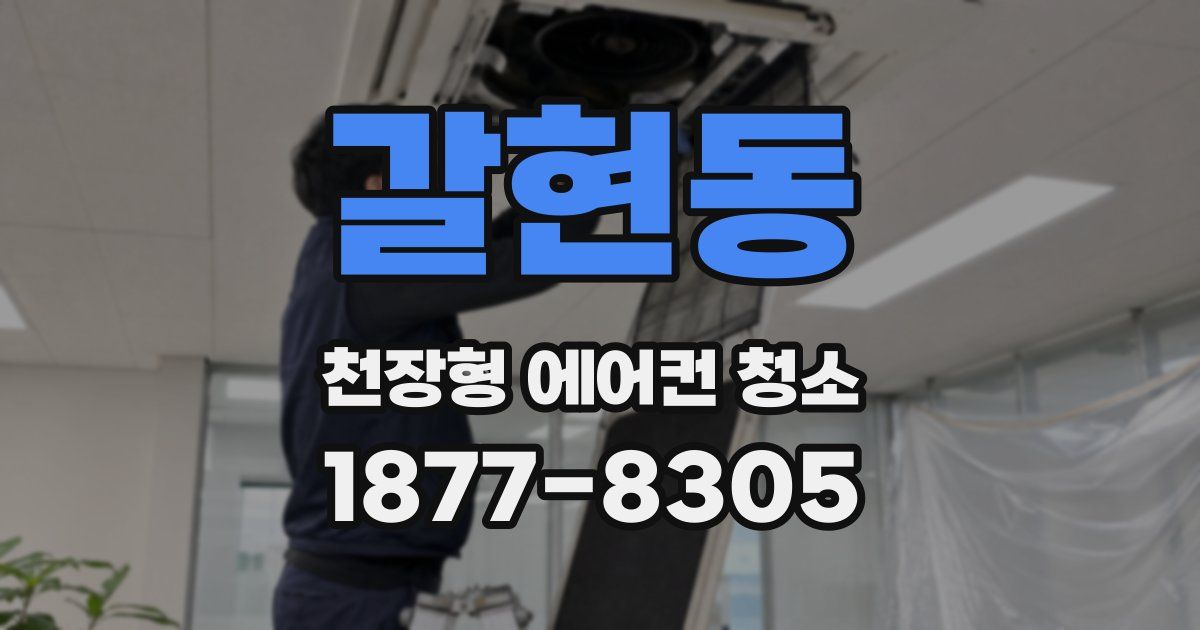 갈현동 천장형 에어컨 청소