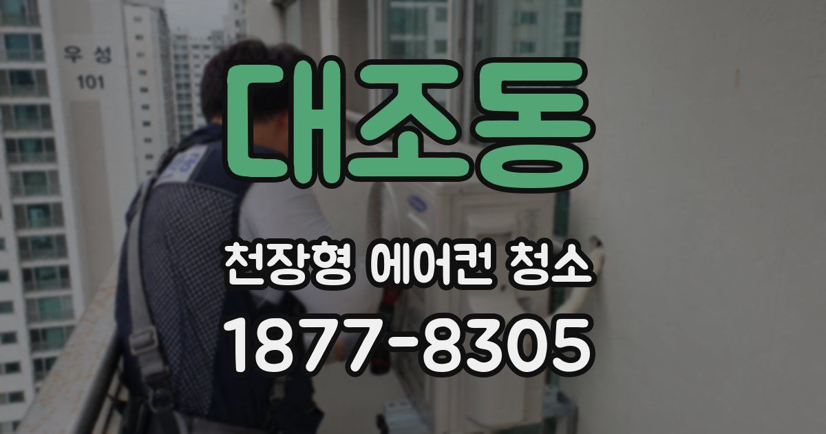 대조동 천장형 에어컨 청소