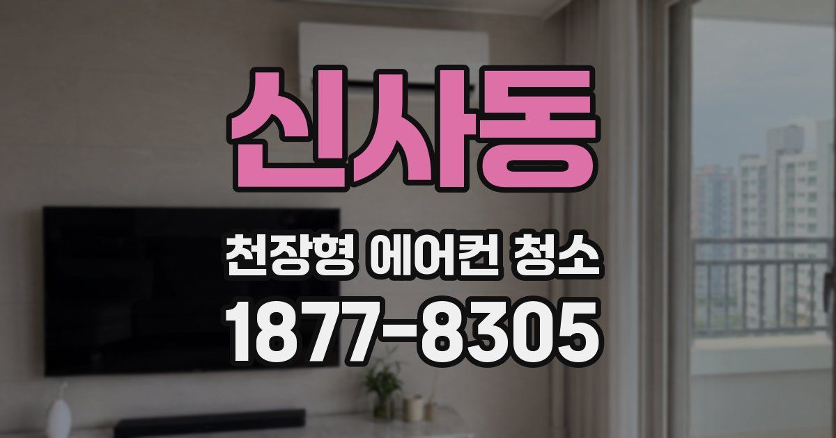 신사동 천장형 에어컨 청소