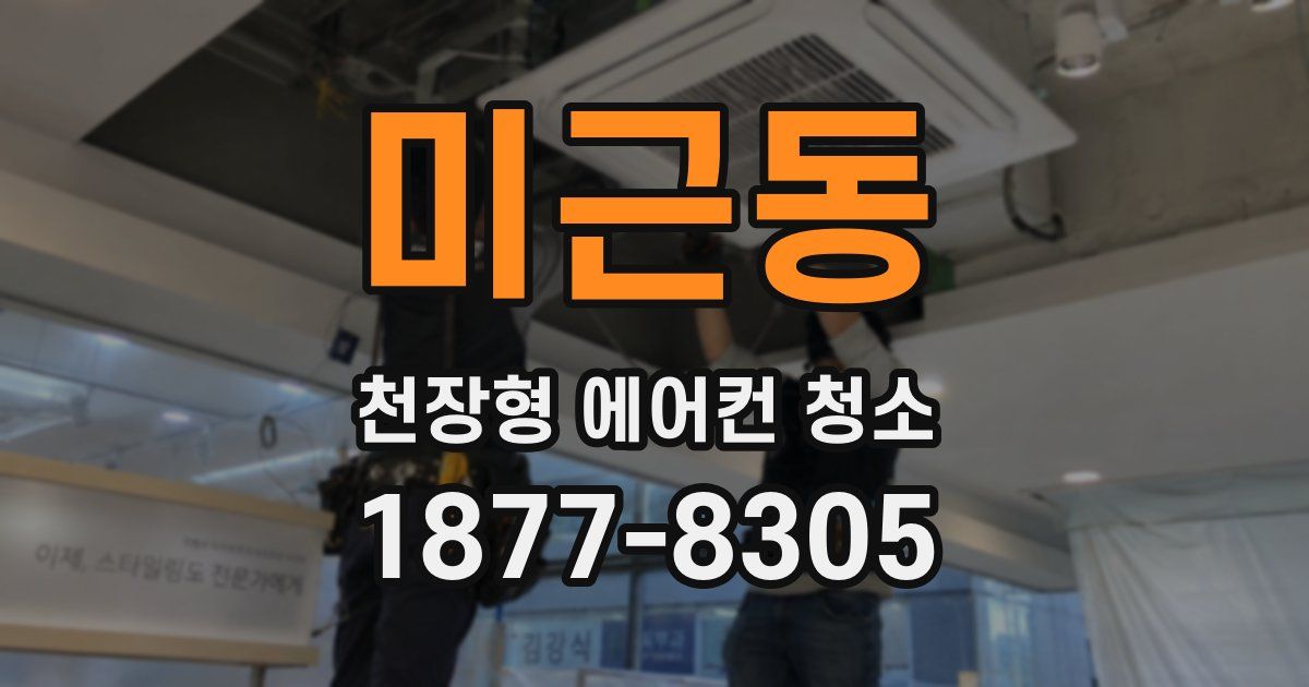미근동 천장형 에어컨 청소