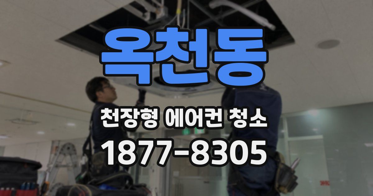 옥천동 천장형 에어컨 청소