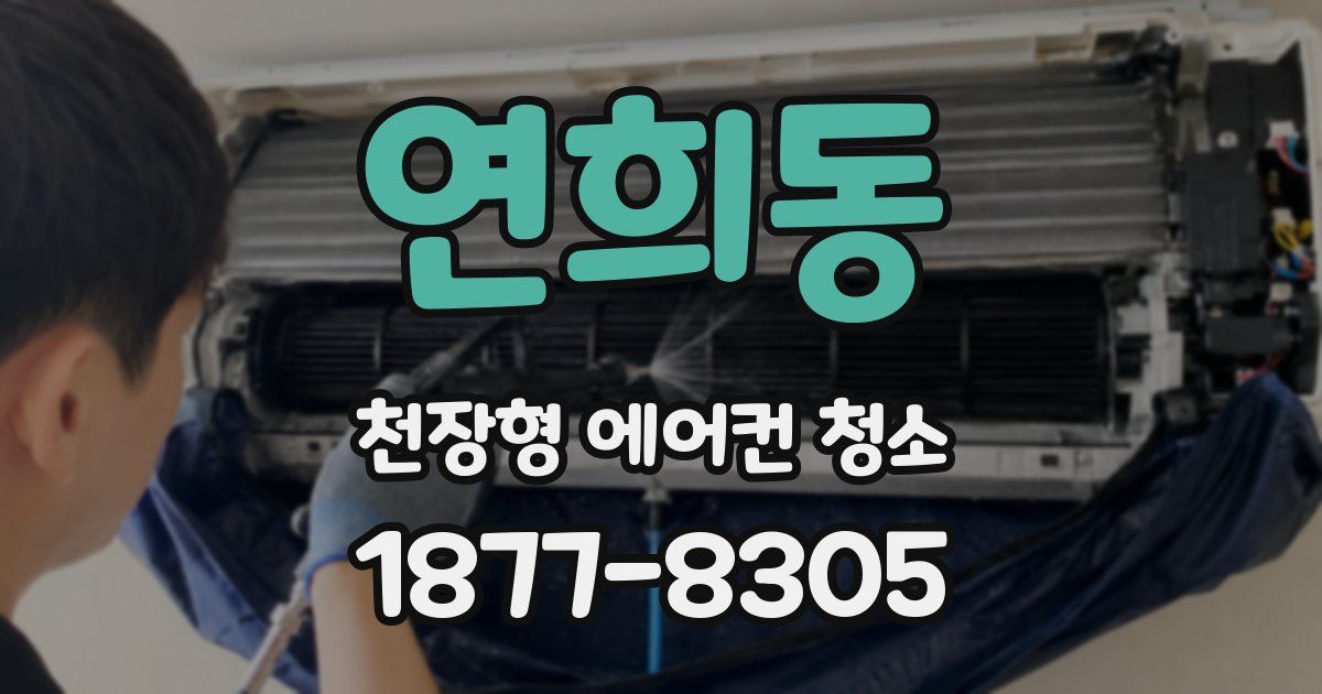 연희동 천장형 에어컨 청소
