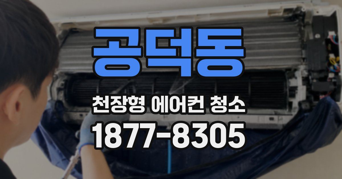 공덕동 천장형 에어컨 청소