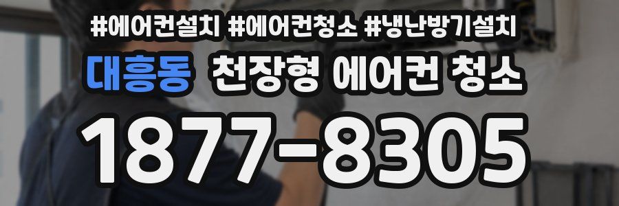 대흥동 천장형 에어컨 청소