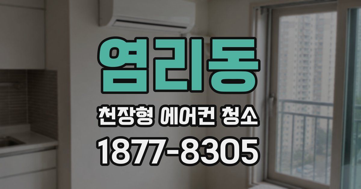 염리동 천장형 에어컨 청소