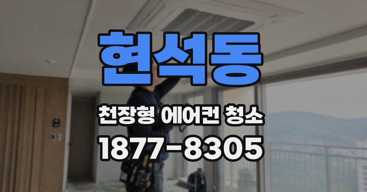 현석동 천장형 에어컨 청소