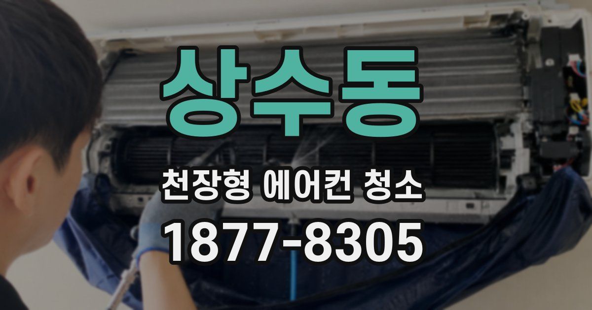 상수동 천장형 에어컨 청소