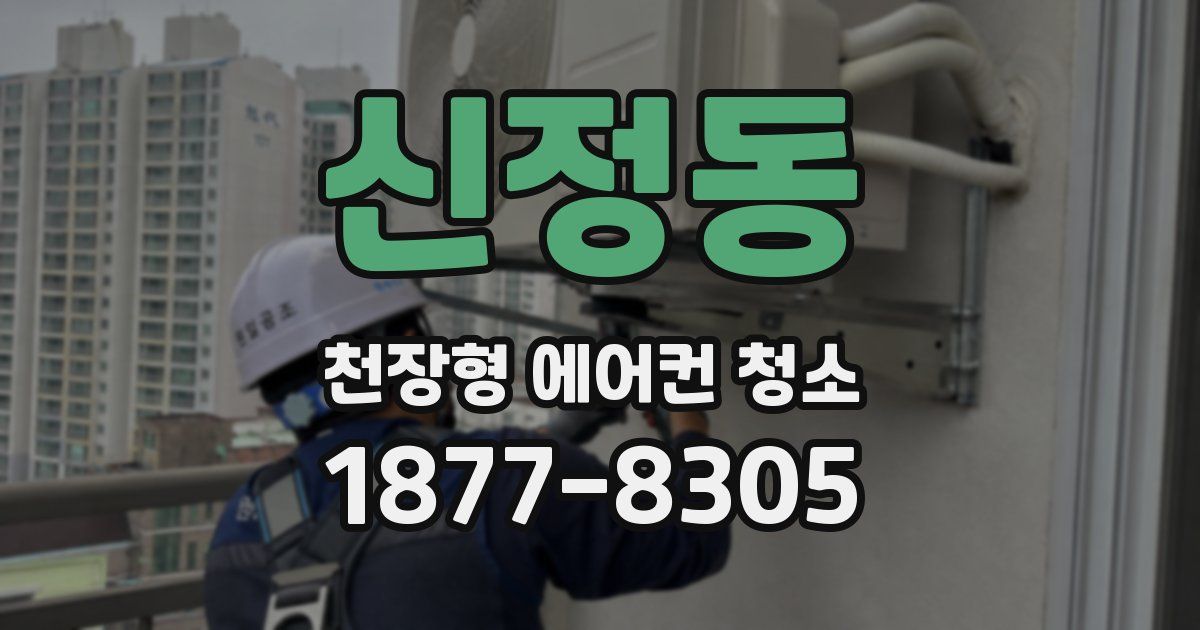신정동 천장형 에어컨 청소