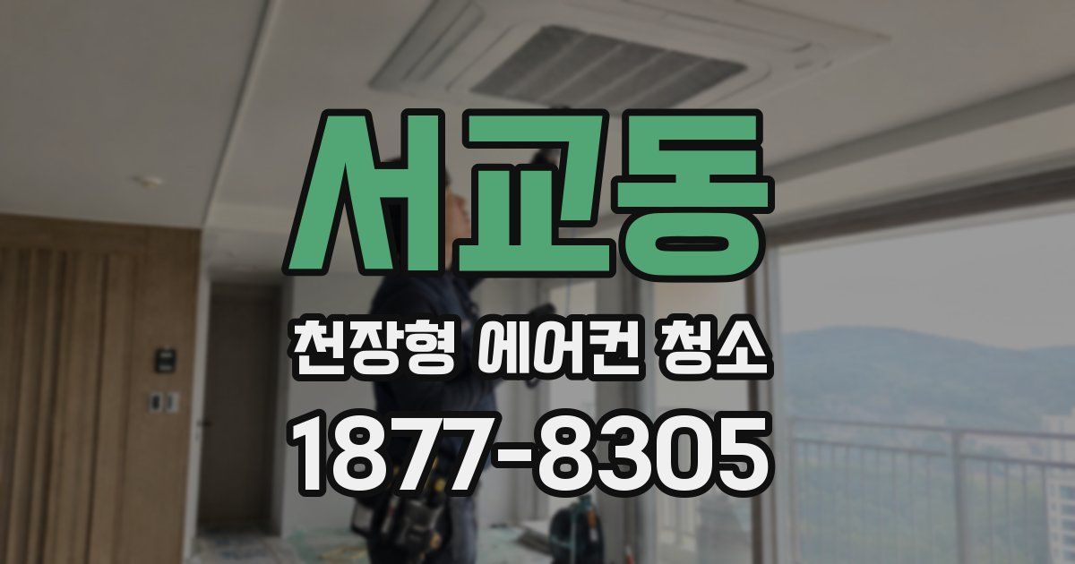 서교동 천장형 에어컨 청소