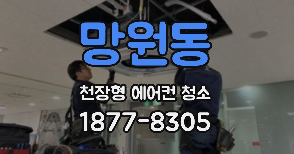 망원동 천장형 에어컨 청소