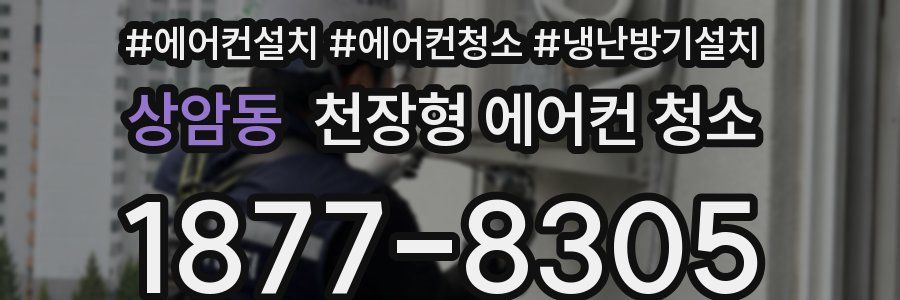 상암동 천장형 에어컨 청소
