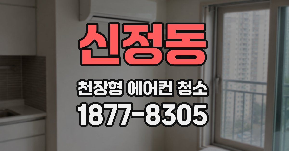 신정동 천장형 에어컨 청소