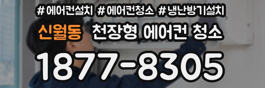 신월동 천장형 에어컨 청소