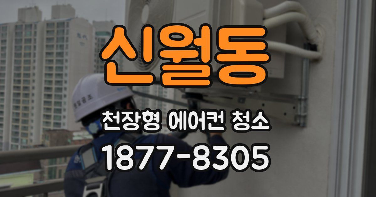 신월동 천장형 에어컨 청소