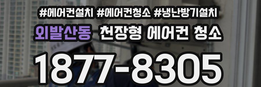 외발산동 천장형 에어컨 청소