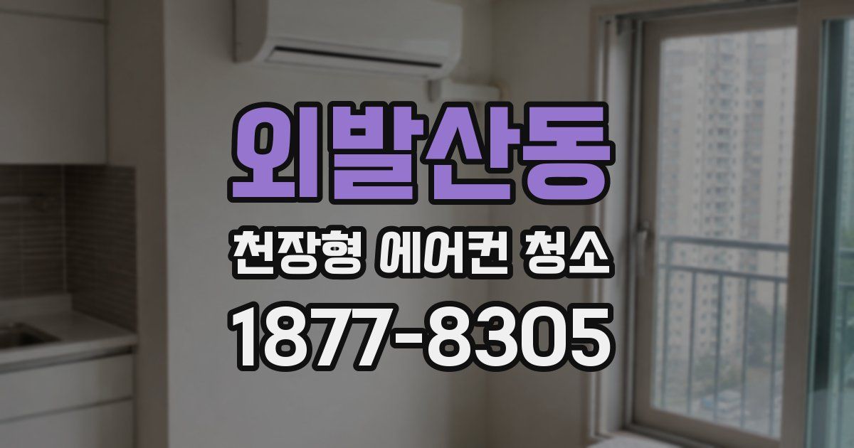 외발산동 천장형 에어컨 청소