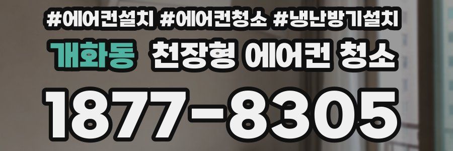 개화동 천장형 에어컨 청소