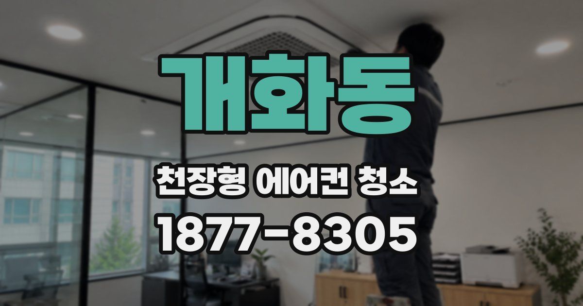 개화동 천장형 에어컨 청소