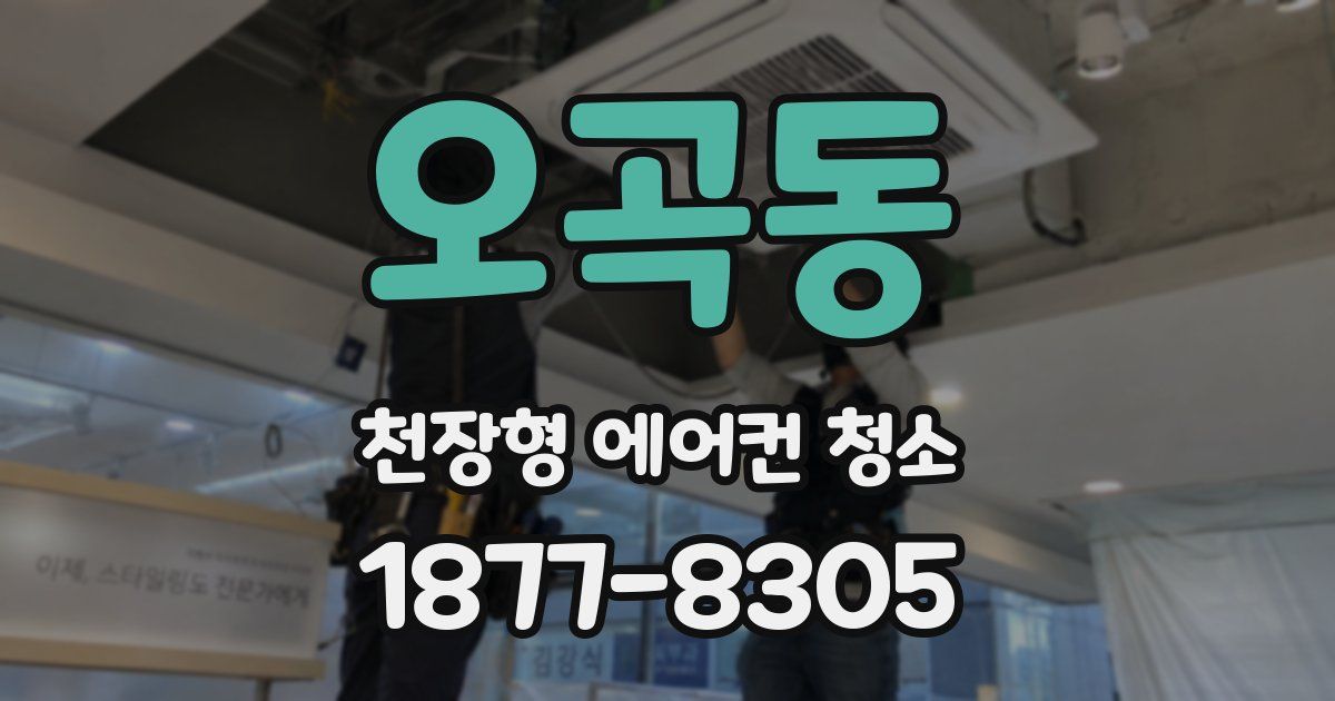 오곡동 천장형 에어컨 청소
