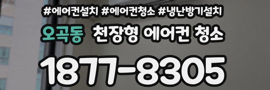 오곡동 천장형 에어컨 청소