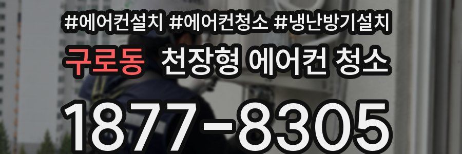 구로동 천장형 에어컨 청소
