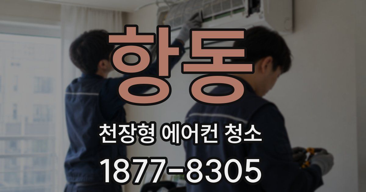 항동 천장형 에어컨 청소