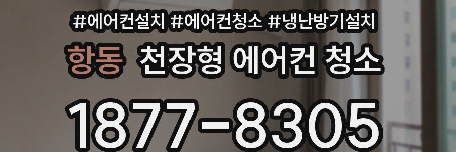 항동 천장형 에어컨 청소