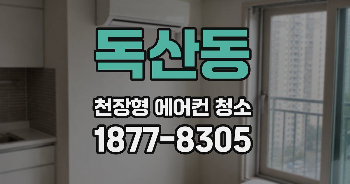 독산동 천장형 에어컨 청소