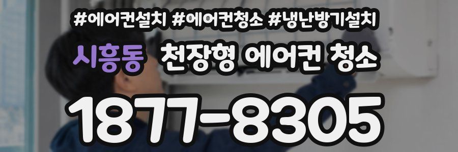 시흥동 천장형 에어컨 청소