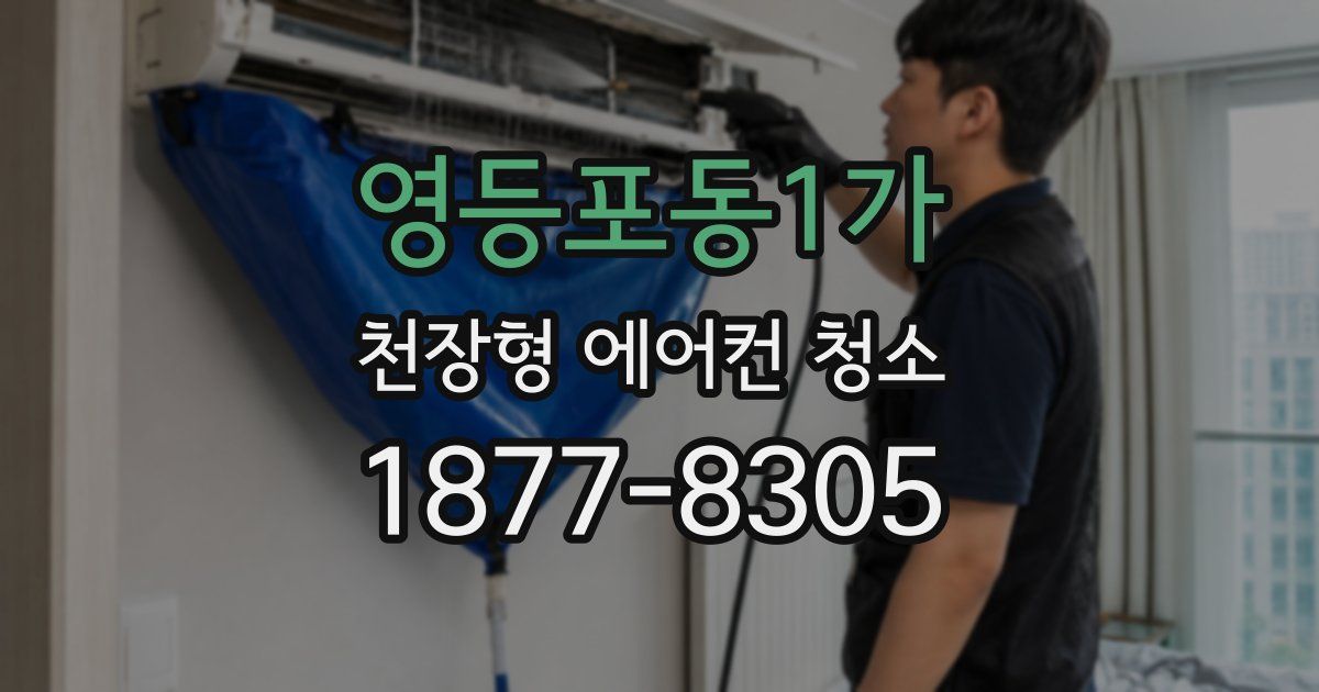 영등포동1가 천장형 에어컨 청소