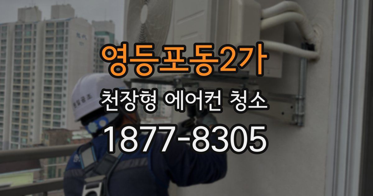 영등포동2가 천장형 에어컨 청소