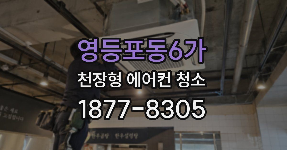 영등포동6가 천장형 에어컨 청소