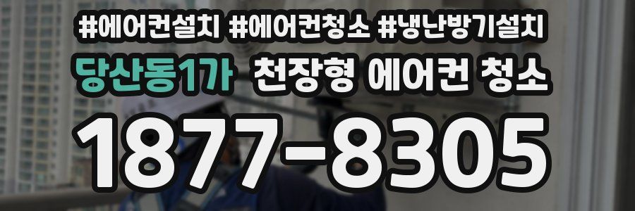 당산동1가 천장형 에어컨 청소