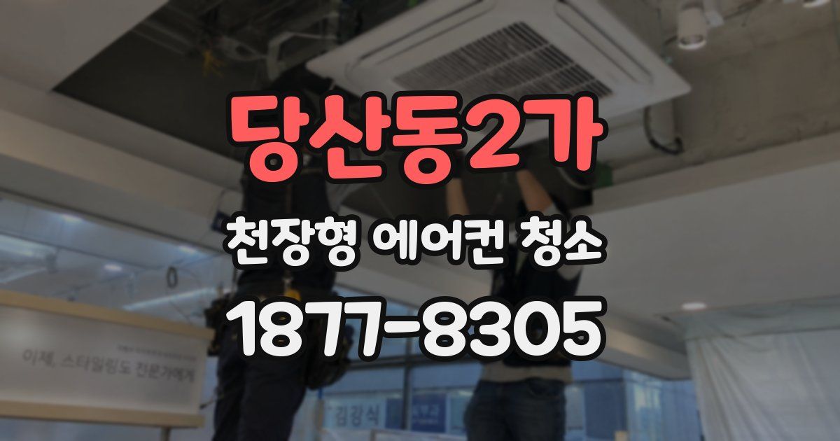 당산동2가 천장형 에어컨 청소