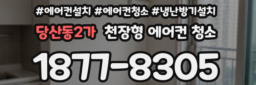 당산동2가 천장형 에어컨 청소