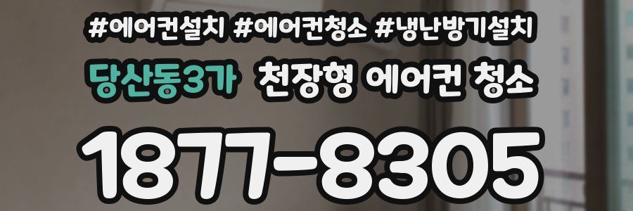 당산동3가 천장형 에어컨 청소
