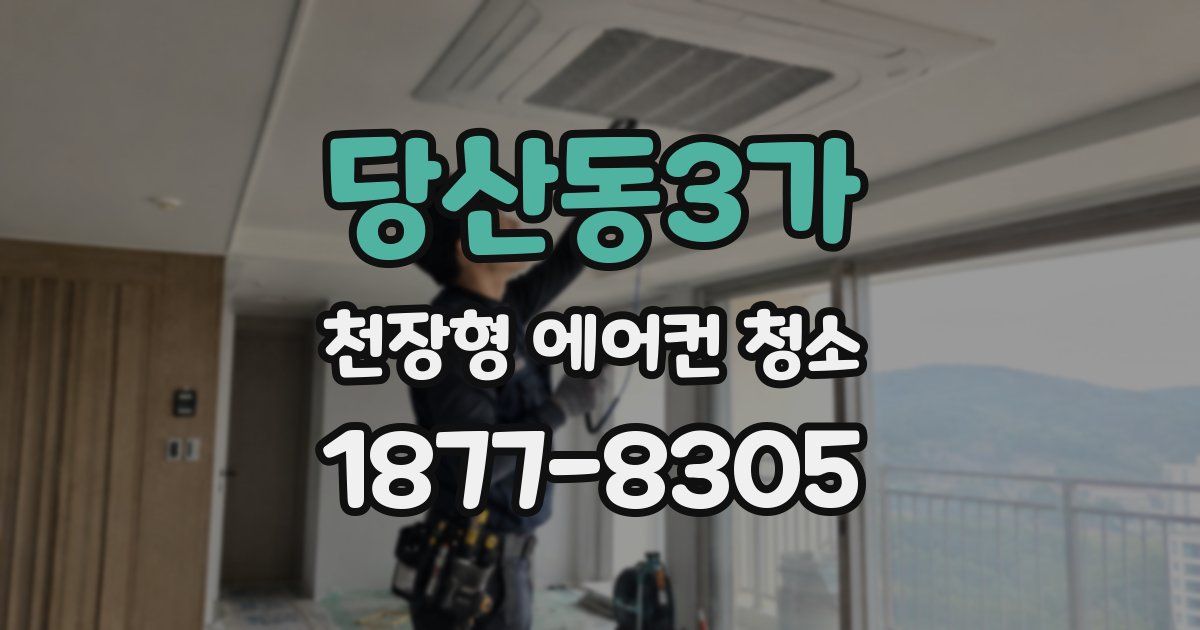 당산동3가 천장형 에어컨 청소
