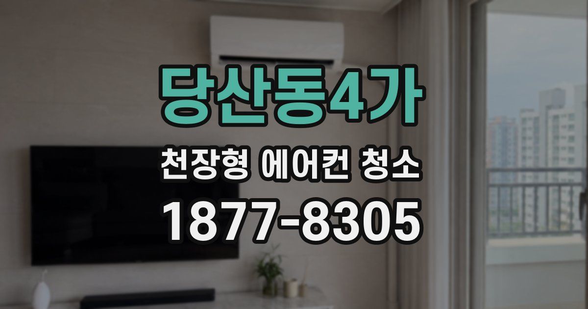 당산동4가 천장형 에어컨 청소